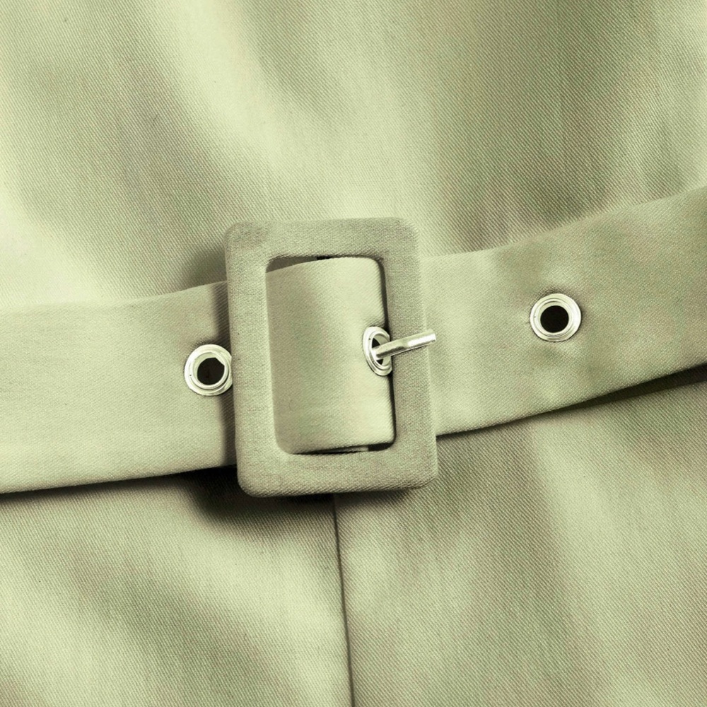 Solid V-Wire Playsuit With Belt - Picture 3 of 4
